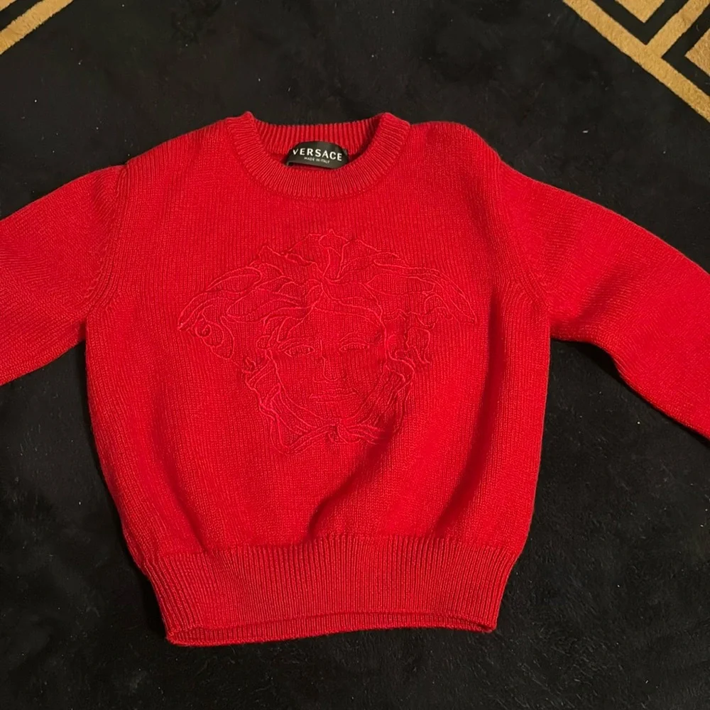 Red Versace Sweater - Picture 1 of 2